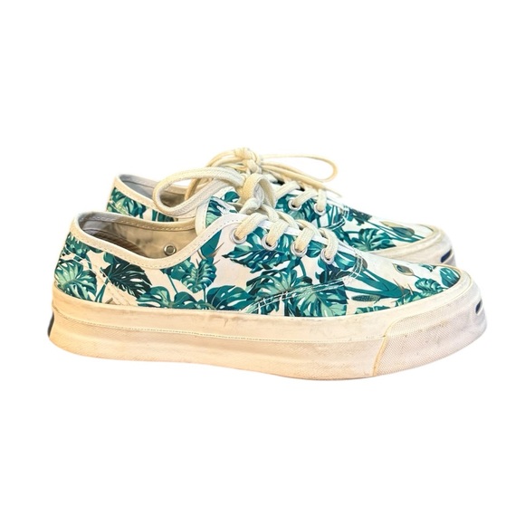 Converse Shoes - Converse Jack Purcell Signature Ox Tropical White/Holly Floral Women’s Size 7